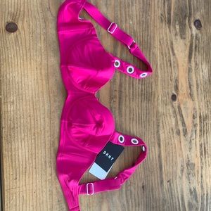DKNY high rise bikini, new with tags. Top is a M, bottom is a S.